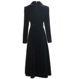 Diynav Industry Liliang Long Sleeve Long Sleeves Long-Sleeved Dress + Belt Autumn Women's New 2024
