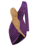 Diynav Bag Hips Sexy One-Shoulder Dress Bumped Into The Long-Term Wisk Dinner Dress