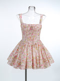 Diynav Women's Summer New Sexy Broken Flowers Hanging Dress Skirt Short Dress Dress Dress Pony Dress Dress