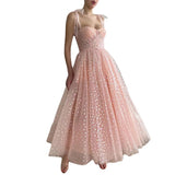 Diynav Evening Dress 2025 New Summer Fine Shoulder Belt Mid-Long Ball Dress Birthday Long Wedding Party Dress