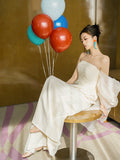 Diynav Engagement Dress White Light Wedding Dress New Chinese Morning Dress Bride High-End Light Luxury Summer Niche