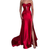 Diynav Temperament Elegant Wrapped Breasts One-Word Long Banquet Big Evening Dress Bridesmaid Dress Dress