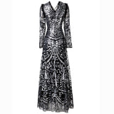 Diynav Temperament V-Neck Heavy Industry Luxury Sleeve Long-Sleeved Black Dress Dress Dress Station Spring And Autumn Women's Dress 2025