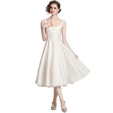 Diynav Hepburnian Niche Temperament Retro Sling With Large Hem Pendulum Sling Dress Fluffy Dress Dress