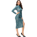 Diynav Fork Straight Collar Nail Buckle Tangle Folded Cheongsam Dress Women's New Spring And Summer 2025