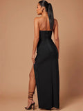 Diynav Industry Bandage Dress Fish Bone Stender Diamond Bra Open Bosom Dress Dress Dress Women's Clothing Explosion