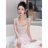 Diynav Wedding Dress Heavy Lifting High-End French Super Fairy Morning Robe Out Of The Same Banquet Dress Dress Dress