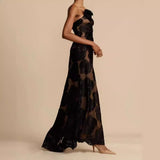 Diynav Women's New Sexy Dress Black Perspective Sling Skirt Sexy Bareback Dress Dress Evening Dress