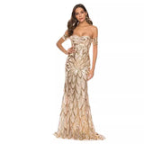 Diynav Ebay Sexy Sling Strip Long Dress Deep V-Neck Elastic Drag Dress