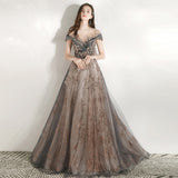 Diynav Evening Dress Women's 2025 New Temperament Company Annual Birthday Lienlight Host Art Test Tailing Dress