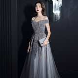Diynav Evening Dress Long 2025 New Yu Sister Heavy Industry Presided Over The Senior Texture Repair Starry Night Dress