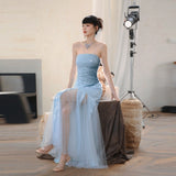 Diynav Dress 2024 New Offshore Necromanquin Smear Dress Visual Shiny Mesh Dress