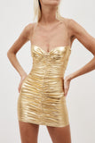 Diynav Women's New Sexy Body-Wrapped Breast-Wrapped Sling Skirt Dress With Wrinkles And Hips Skirt Banquet Dress