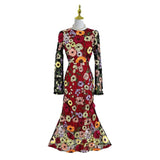 Diynav Spring And Summer New French Heavy Industry Mesh Three-Dimensional Flower Embroidery Perspective Spliced Waist Repair Dress Dress