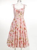 Diynav Sale Of New Sexy Slings Print Dress Mid-Length Dress High-End Temperament Thin Tie Dress Dress Dress Dress