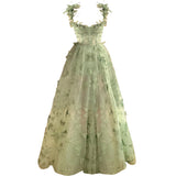 Diynav Bridesmaid's Suit Slings Linden With Forked Temperament Sexy Evening Dress Lace Mesh Dress