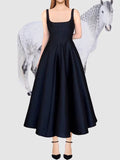 Diynav Hepburnian Niche Temperament Retro Sling Under Hem Pendulum Sling Dress Skirt Dress Tide