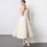 Diynav Engagement Certificate Registration Small Dress Temperament Light Luxury Small People Can Usually Wear High-End Slings And Ceiling Dress Women
