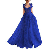 Diynav Bridesmaid's Suit Slings Linden With Forked Temperament Sexy Evening Dress Lace Mesh Dress