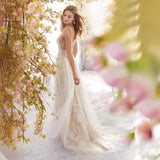 Diynav Explosion Of New Lace Sexy V-Neck Sleeveless Wedding Dress Dress Dress Dress