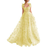 Diynav Bridesmaid's Suit Slings Linden With Forked Temperament Sexy Evening Dress Lace Mesh Dress