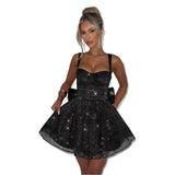 Diynav Sexy Shoulderless Strap-Less Braided Sleeveless Body-Cuffed Dress Super Short Skirt Black Small Gift