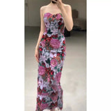 Diynav Dress Banquet Bra Dress 2024 New Female Spring And Summer Senior Famous Woman Bubble Bubble Sleeve Birthday Dress