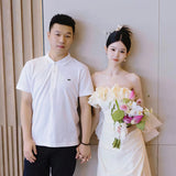 Diynav Light Wedding Dress 2024 New High-End Small And Small Mori Is Super Fairy Yarn Bosom Princess Style Engagement Dress
