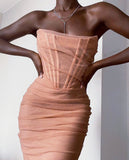 Diynav Summer Women's New Night Club Side By Shoulder-Collar Net Yarn In The Chest Dress Dress Summer