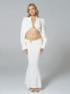 Diynav Autumn And Winter New High-Waisted Densate High-End Fashion Set Sexy Ass Even