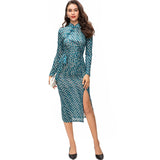 Diynav Fork Straight Collar Nail Buckle Tangle Folded Cheongsam Dress Women's New Spring And Summer 2025