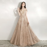 Diynav Evening Dress Women's 2025 New Temperament Company Annual Birthday Lienlight Host Art Test Tailing Dress