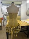 Diynav And Summer New Women's Gold Beads Sexy Corset Dress Tight Floral Dress