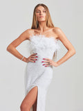 Diynav High-End Women's Sexy Out-To-Shoulder Tective Dress Dress Dress Dress Dress Dress Woman