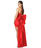 Diynav Women's Sexy Folded Bag With A Bosom Dress Temperament Can Be Removed Large Bow Decorative Tape