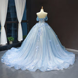 Diynav Evening Dress Female Brating Host Long Punt Skirt Art Exam Bride Wedding Temperament High-End Blue Color Yarn