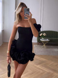 Diynav Dress Lotus Rib Ribs Tight Body Dress Braided Ass