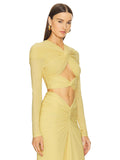 Diynav New Women's Temperament Sexy Long-Sleeved T Ruth-Envested Dress Dress