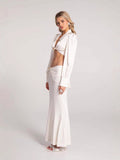 Diynav Autumn And Winter New High-Waisted Densate High-End Fashion Set Sexy Ass Even