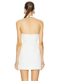 Diynav Sexy Hollow Hanging Back Hanging Neck Dress Metal Decorative Temperament Dress Skirt Skirt Skirt