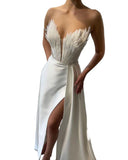 Diynav Dress With Bra Feathers And Tail Dress Open Sexy Birthday Party Dress Woman