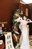 Diynav Dress Corset Dress Temperament Famous High-End Goddess Fan High-End Banquet Toasting Clothes Light Fishtail Dress