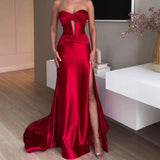 Diynav Temperament Elegant Wrapped Breasts One-Word Long Banquet Big Evening Dress Bridesmaid Dress Dress