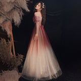 Diynav Shoulder Evening Dress Dress Woman 2025 New Wedding Banquet Dress Atmosphere Thin Brat Bride Toast