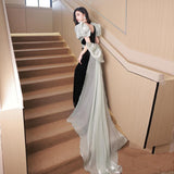 Diynav Dress Dress Host Female Fishtail French High-End Light Luxury High-End Niche Vocal Music Exam Banquet Famous Fae