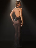 Diynav Women's New Sexy Bare Back Perspective Hanging Neck Ass Hot Dress Dress Dress