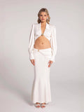 Diynav Autumn And Winter New High-Waisted Densate High-End Fashion Set Sexy Ass Even