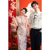 Diynav Chinese Style Improved Cheongsam Dress National Style Engagement Dress High-End Light Luxury Niche Bride Morning Dress Toast