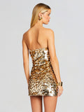 Diynav Women's New Sexy Smear Squin Dress High-End Temperament Ass Dress Evening Dress Women
