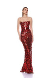 Diynav Suspension Dress Red New 2025 High-End Long Evening Dress Sexy Lien Dress